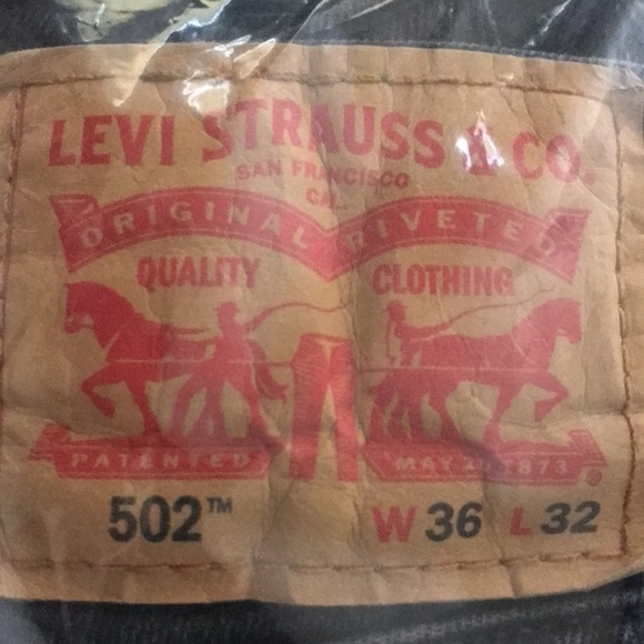 Levi 502 Jeans 36x32 Black - Picture 7 of 9